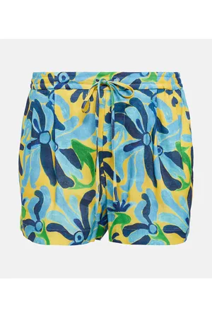 Marni Shorts en mezcla de lino estampados