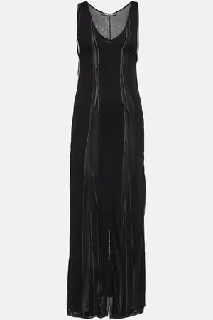 Y / PROJECT Vestido largo semitransparente