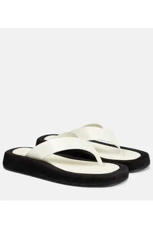 The Row Sandalias Ginza de piel y ante