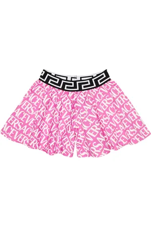 VERSACE Shorts en jersey de algodón con logo