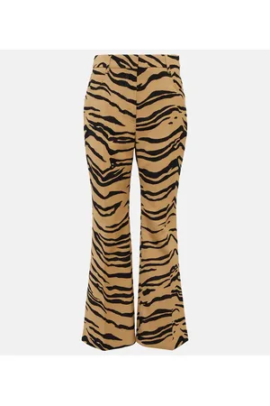 Stella McCartney Pantalones flared en mezcla de lana
