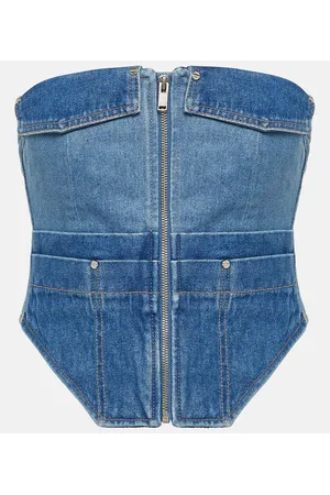 DION LEE Top corsé Workwear de denim