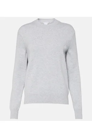 Bottega Veneta Jersey de cachemir con parches de piel