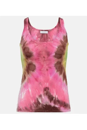GABRIELA HEARST Tank top Graham de cachemir tie-dye