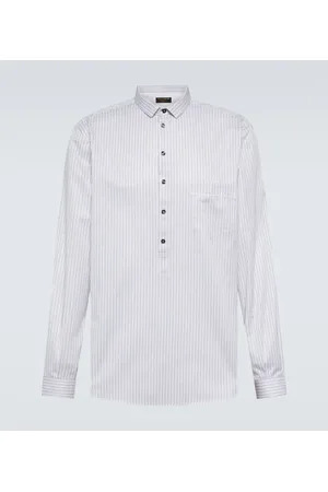 Dolce & Gabbana Camisa de popelín de algodón a rayas