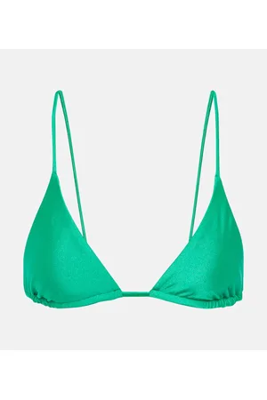 Jade Swim Top de bikini triangular Via