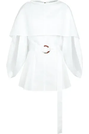 J.W.Anderson Vestido corto de algodón con cinturón
