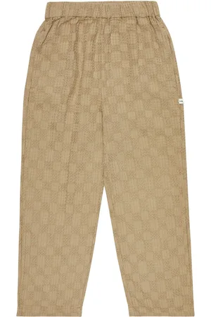 The New Society Pantalones de algodón en tejido de gofre