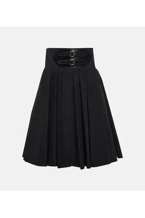 Alaïa Alaïa Falda de algodón con cinturón