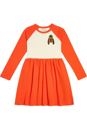 Mini Rodini Vestido Bloodhound de mezcla de algodón