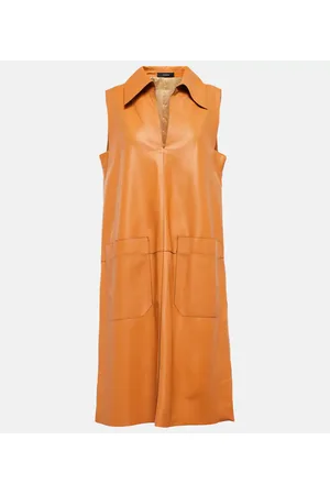Joseph Vestido midi Berwick de piel