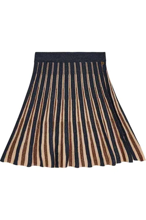 Scotch&Soda Falda plisada de algodón a rayas