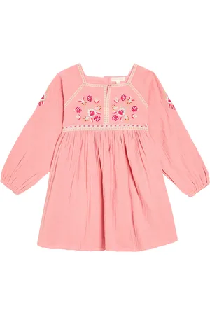 Louise Misha Vestido Tulla de algodón bordado