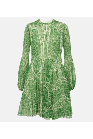 Giambattista Valli Vestido corto de georgette de seda