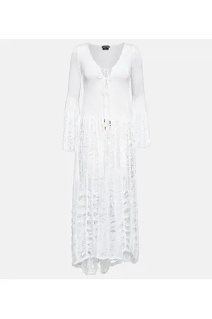 Tom Ford Vestido midi de croché