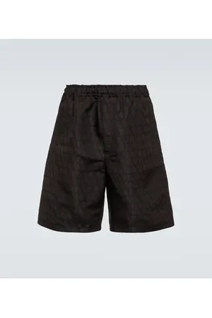 VALENTINO Shorts Toile Iconographe de seda