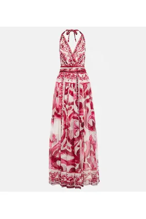 Dolce & Gabbana Vestido de fiesta en chifón de seda