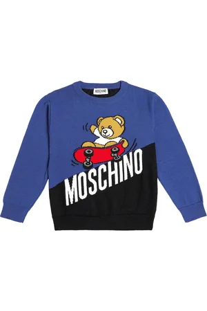 Moschino Jersey de lana y algodón con logo