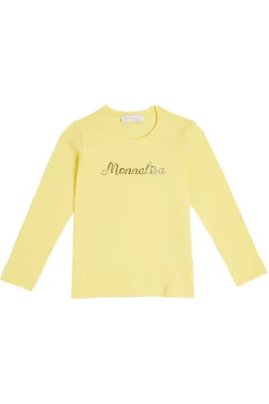 MONNALISA Top de algodón con logo