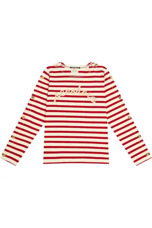 Scotch&Soda Top en jersey de algodón a rayas