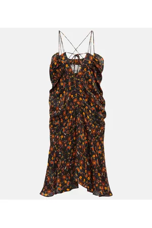 Isabel Marant Vestido Presly en mezcla de seda floral