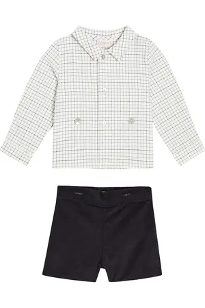 La Coqueta Bebé - set Arlo de camisa y shorts de algodón