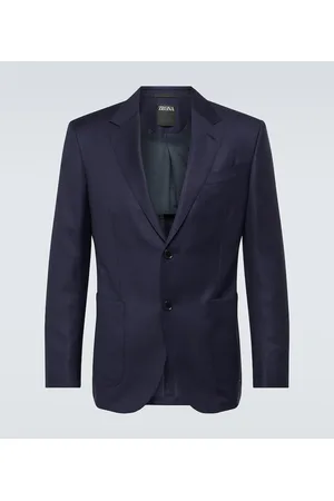 Ermenegildo Zegna Blazer de lana de botonadura simple