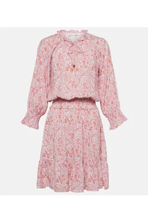 Heidi Klein Vestido corto Muskmelon Bay con paisley