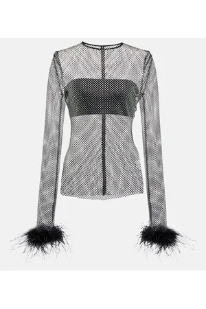GIUSEPPE DI MORABITO Top de red con plumas