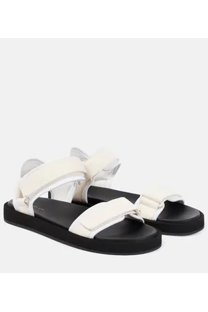 The Row Sandalias Hook and Loop de piel