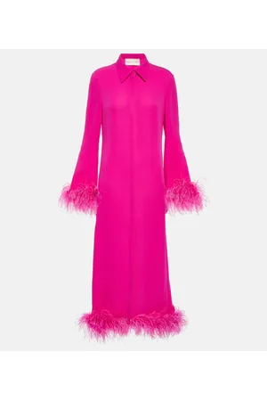 VALENTINO Vestido camisero de seda Cady Couture