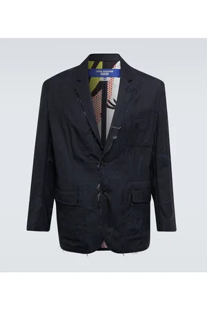 JUNYA WATANABE Blazer de lana y seda desgastada