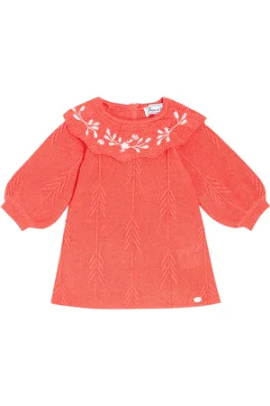 Tartine Et Chocolat Bebé - vestido en mezcla de lana bordado