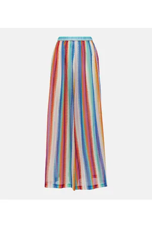 Missoni Pantalones anchos de algodón y seda