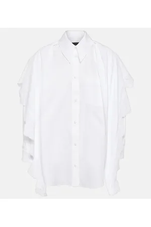 Simone Rocha Camisa de algodón bordada