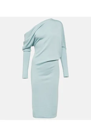 Tom Ford Vestido midi en mezcla de cachemir