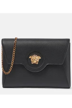 VERSACE Cartera con cadena La Medusa de piel