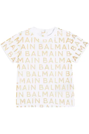 Balmain Bebé - camiseta de jersey de algodón