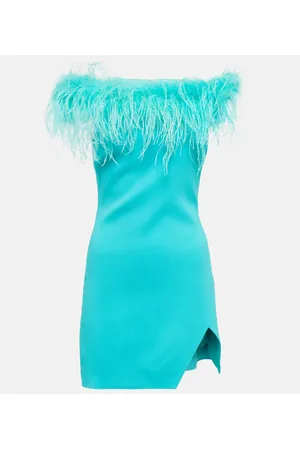 GIUSEPPE DI MORABITO Vestido corto con plumas