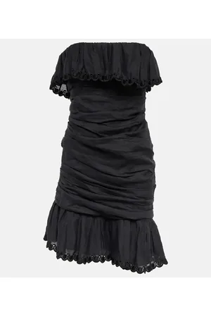 Isabel Marant Vestido corto Oxani fruncido