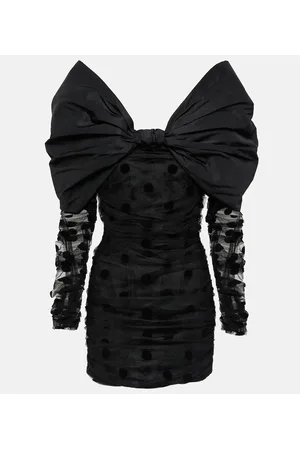 Nina Ricci Vestido corto de tul con lunares