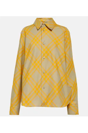Burberry Camisa de algodón a cuadros