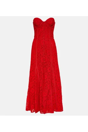 Costarellos Vestido midi Sharie de encaje