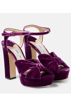 Jimmy Choo Sandalias Heloise 120 de terciopelo