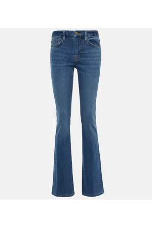 Frame Jeans Le Mini Boot de tiro medio