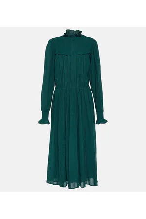 Marant Etoile Vestido midi Imany en mezcla de algodón