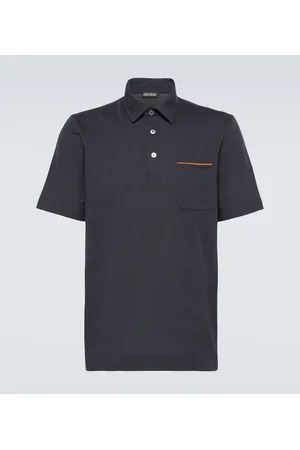Ermenegildo Zegna Polo de piqué de algodón
