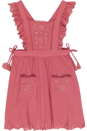 Louise Misha Vestido peto Huguette de algodón