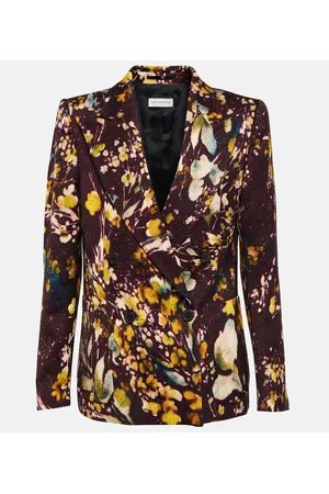 DRIES VAN NOTEN Blazer cruzado floral