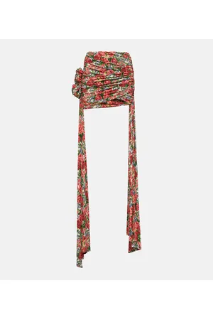 MAGDA BUTRYM Minifalda floral drapeada